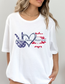 Peace Love Merica Bella Canvas Graphic Tee