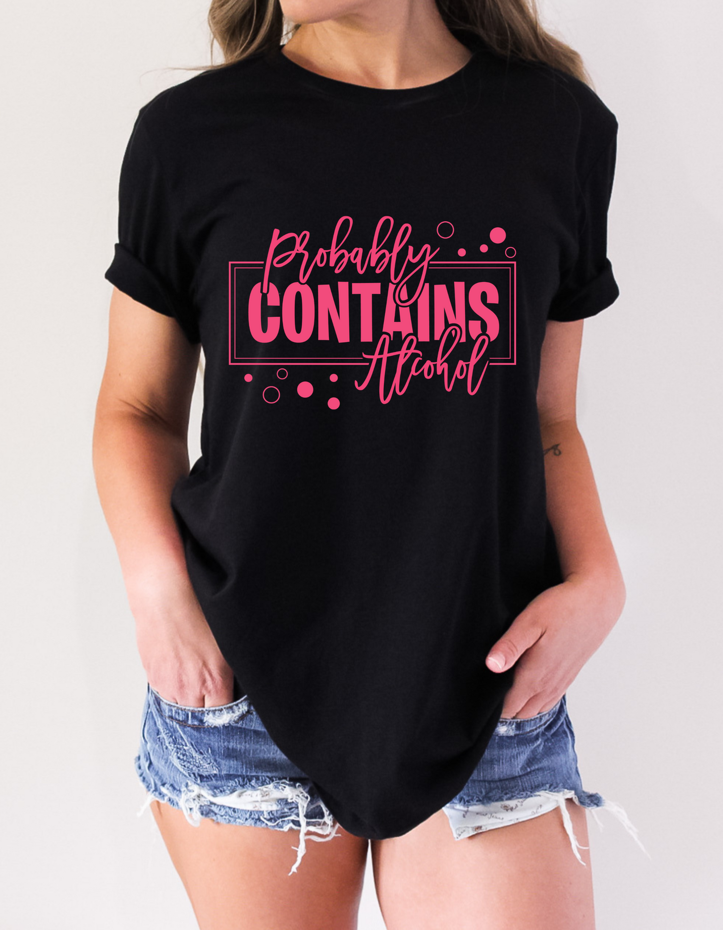 Probably Contains Alcohol Womens Graphic Tee